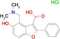 4-[(dimethylamino)methyl]-5-hydroxy-2-phenyl-1-benzofuran-3-carboxylic acid hydrochloride