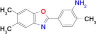5-(5,6-Dimethylbenzo[d]oxazol-2-yl)-2-methylaniline