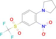 1-{2-nitro-4-[(trifluoromethyl)sulfonyl]phenyl}pyrrolidine