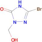 3-bromo-1-(hydroxymethyl)-1H-1,2,4-triazol-5-ol