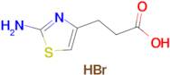 3-(2-amino-1,3-thiazol-4-yl)propanoic acid hydrobromide