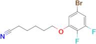 6-(3-Bromo-5,6-difluoro-phenoxy)hexanenitrile
