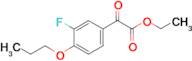 Ethyl 3-fluoro-4-n-propoxybenzoylformate