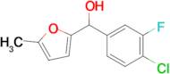 4-Chloro-3-fluorophenyl-(5-methyl-2-furyl)methanol