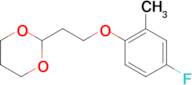 2-[2-(4-Fluoro-2-methyl-phenoxy)ethyl]-1,3-dioxane