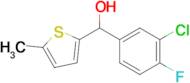 3-Chloro-4-fluorophenyl-(5-methyl-2-thienyl)methanol