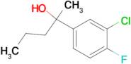 2-(3-Chloro-4-fluorophenyl)-2-pentanol