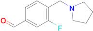 3-Fluoro-4-[(1-pyrrolindino)methyl]benzaldehyde