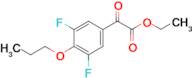 Ethyl 3,5-difluoro-4-n-propoxybenzoylformate