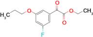 Ethyl 5-fluoro-3-n-propoxybenzoylformate