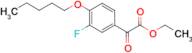 Ethyl 3-fluoro-4-n-pentoxybenzoylformate