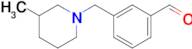 3-[(3-Methyl-1-piperidino)methyl]benzaldehyde