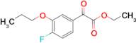 Ethyl 4-fluoro-3-n-propoxybenzoylformate