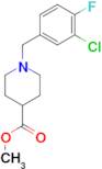 Methyl 1-[(3-chloro-4-fluorophenyl)methyl]piperidine-4-carboxylate