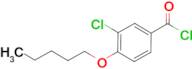3-Chloro-4-n-pentoxybenzoyl chloride