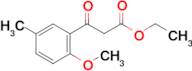 Ethyl (2-methoxy-5-methylbenzoyl)acetate