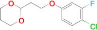 2-[2-(4-Chloro-3-fluoro-phenoxy)ethyl]-1,3-dioxane