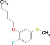 4-Fluoro-3-n-pentoxyphenyl methyl sulfide