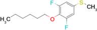 3,5-Difluoro-4-n-hexyloxyphenyl methyl sulfide