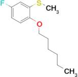 5-Fluoro-2-n-hexyloxyphenyl methyl sulfide