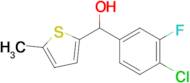 4-Chloro-3-fluorophenyl-(5-methyl-2-thienyl)methanol