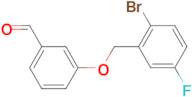 3-(2-Bromo-5-fluorobenzyloxy)benzaldehyde