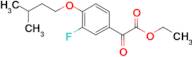 Ethyl 3-fluoro-4-iso-pentoxybenzoylformate