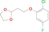 2-[2-(2-Chloro-5-fluoro-phenoxy)ethyl]-1,3-dioxolane