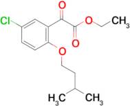 Ethyl 3-chloro-6-iso-pentoxybenzoylformate