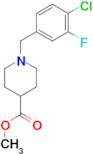 Methyl 1-[(4-chloro-3-fluorophenyl)methyl]piperidine-4-carboxylate