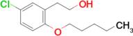 3-Chloro-6-n-pentoxyphenethyl alcohol