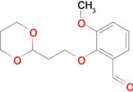 2-[2-(1,3-Dioxan-2-yl)ethoxy]-3-methoxybenzaldehyde