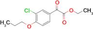 Ethyl 3-chloro-4-n-propoxybenzoylformate