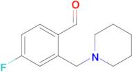 4-Fluoro-2-[(1-piperidino)methyl]benzaldehyde