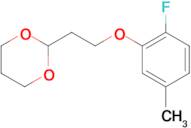 2-[2-(2-Fluoro-5-methyl-phenoxy)ethyl]-1,3-dioxane