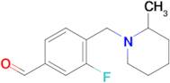 3-Fluoro-4-[(2-methyl-1-piperidino)methyl]benzaldehyde