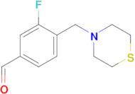 3-Fluoro-4-[(4-thiomorpholino)methyl]benzaldehyde