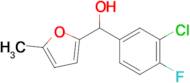 3-Chloro-4-fluorophenyl-(5-methyl-2-furyl)methanol