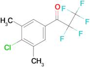4'-Chloro-3',5'-dimethyl-2,2,3,3,3-pentafluoropropiophenone