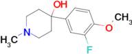 4-(3-Fluoro-4-methoxyphenyl)-4-hydroxy-1-methylpiperidine