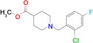 Methyl 1-[(2-chloro-4-fluorophenyl)methyl]piperidine-4-carboxylate