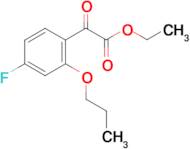 Ethyl 4-fluoro-2-n-propoxybenzoylformate