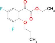 Ethyl 3,5-difluoro-2-n-propoxybenzoylformate