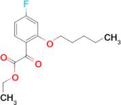 Ethyl 4-fluoro-2-n-pentoxybenzoylformate