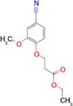 Ethyl 3-(4-cyano-2-methoxy-phenoxy)propanoate