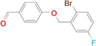 4-(2-Bromo-5-fluorobenzyloxy)benzaldehyde