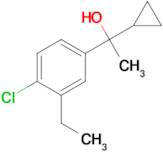 1-(4-Chloro-3-ethylphenyl)-1-cyclopropylethanol