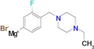 3-Fluoro-4-[(4-ethylpiperazino)methyl]phenylmagnesium bromide, 0.25M THF