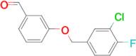 3-(3-Chloro-4-fluorobenzyloxy)benzaldehyde