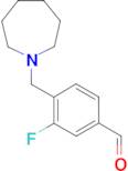 3-Fluoro-4-[(1-homopiperidino)methyl]benzaldehyde